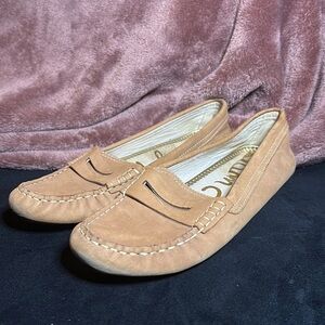Tan Leather Sam Edelman Loafers Size 6